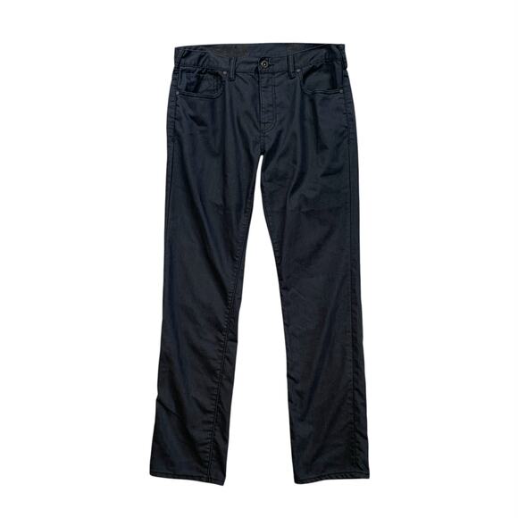 Hurley Pants Mens 33 Navy Mid Rise Commuter Performance Slim Straight 5 Pocket - Picture 1 of 12